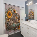 Modern Farmhouse Sunflower Shower Curtain