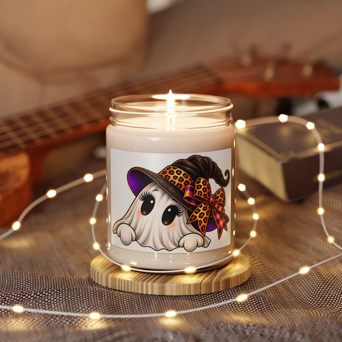 Cute Halloween Ghost Soy Candle