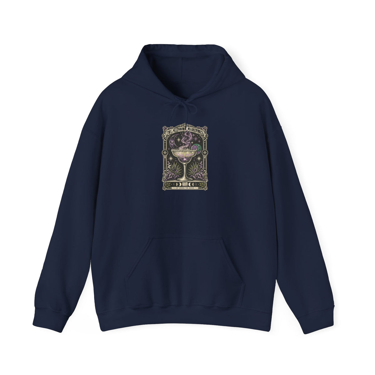 Midnight Margarita Tarot Style Hoodie | Cocktail Gothic, Moonlit Baroque