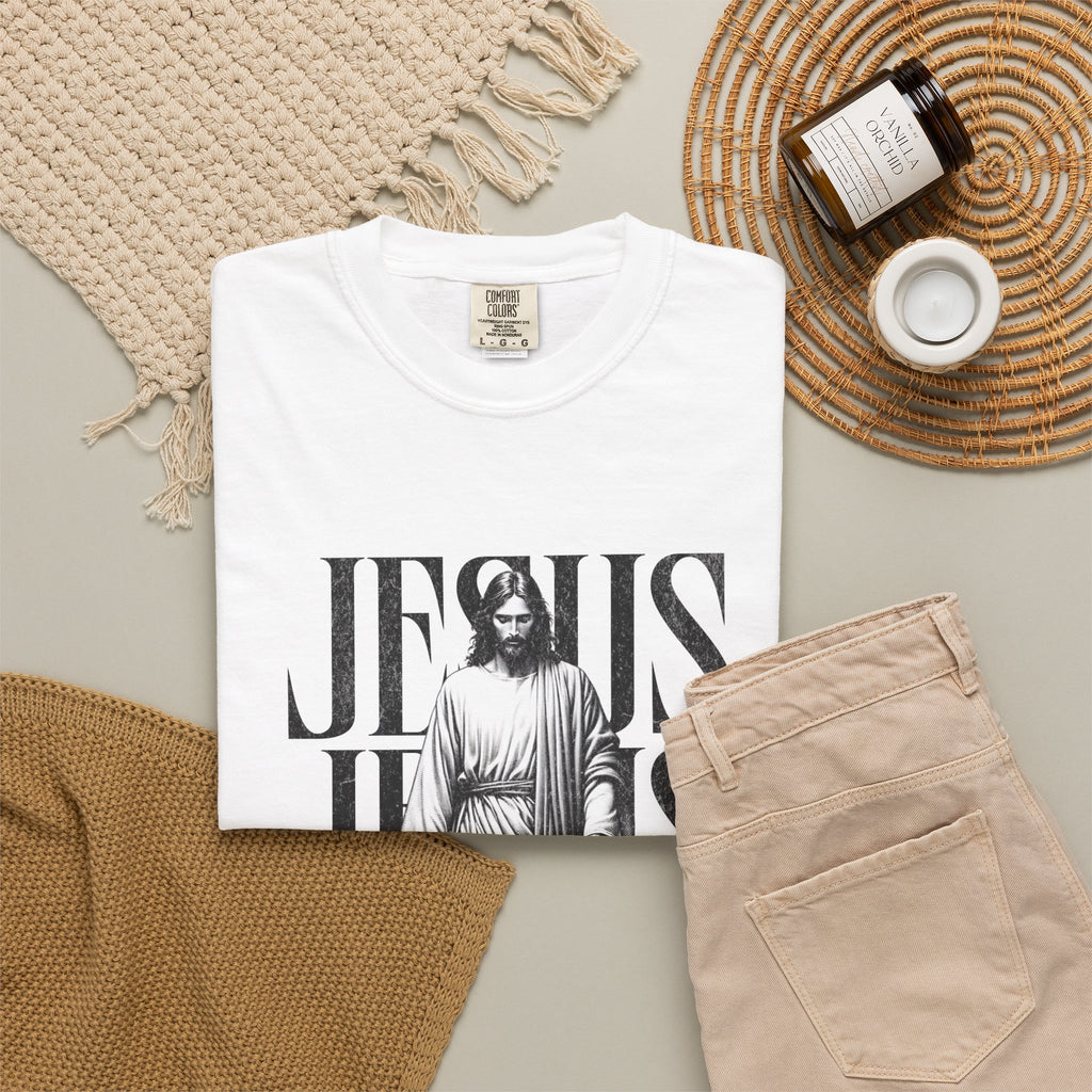 Jesus Typography Graphic T-Shirt — "The Way The Truth The Life" Christian Tee