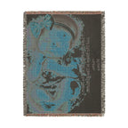Personalized Photo & Message Woven Blanket – Custom Family, Baby, Pet & Keepsake Gift