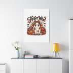 Halloween Highland Cow Ghost Matte Canvas