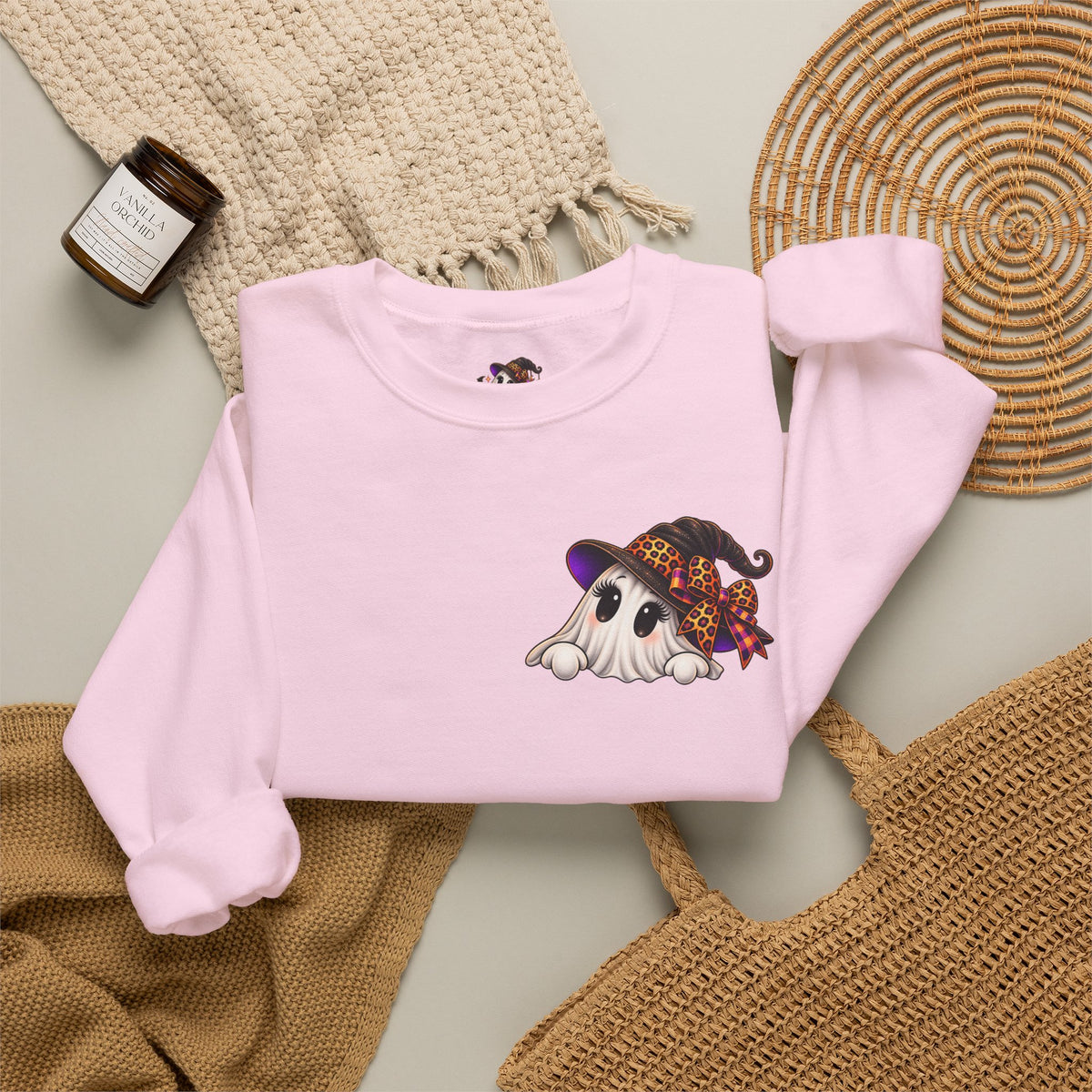 Boo Y’all Halloween Ghost Crewneck Sweatshirt
