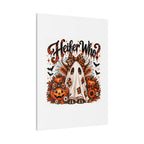 Halloween Highland Cow Ghost Matte Canvas