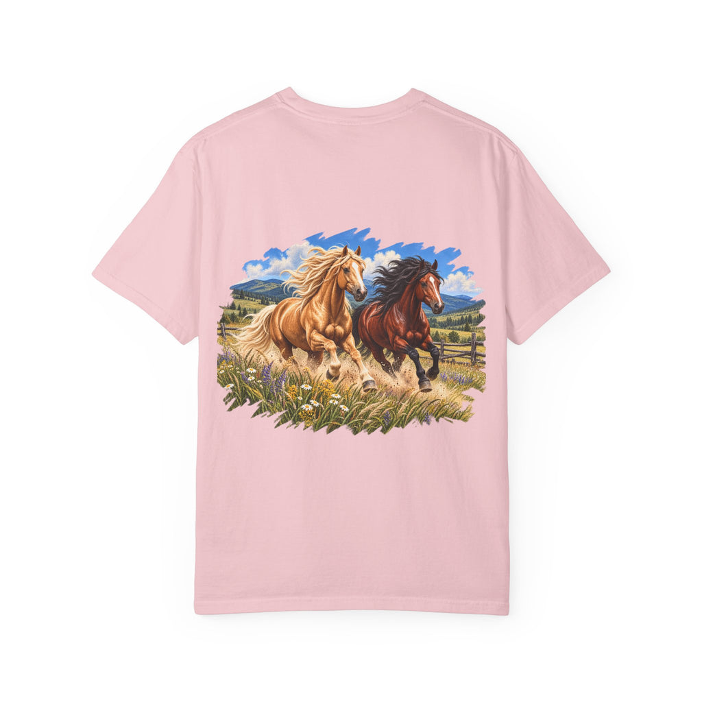 UKW Horse Collection - Running Horses T-Shirt — Majestic Wild Horse Graphic Tee