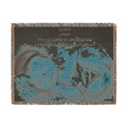 Personalized Photo & Message Woven Blanket – Custom Family, Baby, Pet & Keepsake Gift