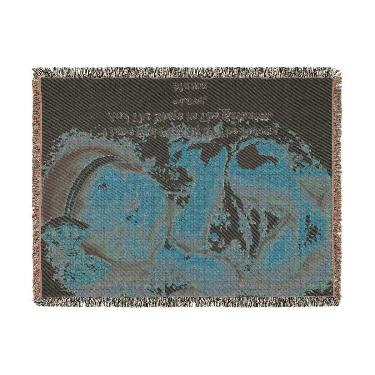 Personalized Photo & Message Woven Blanket – Custom Family, Baby, Pet & Keepsake Gift