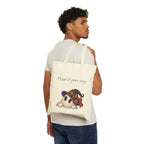 Personalized “Print It Your Way” Ghost Halloween Canvas Tote Bag