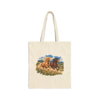Horse Run Canvas Tote