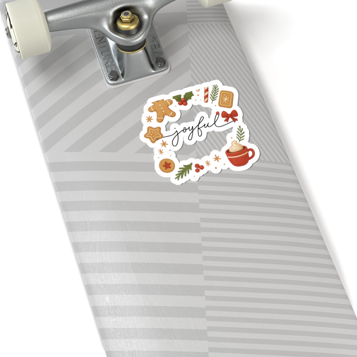 Joyful Holiday Sticker — Christmas Gingerbread & Cocoa Kiss-Cut Sticker Pack