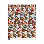 Vintage Christmas Wrapping Paper – Santa & Woodland Holiday Gift Wrap