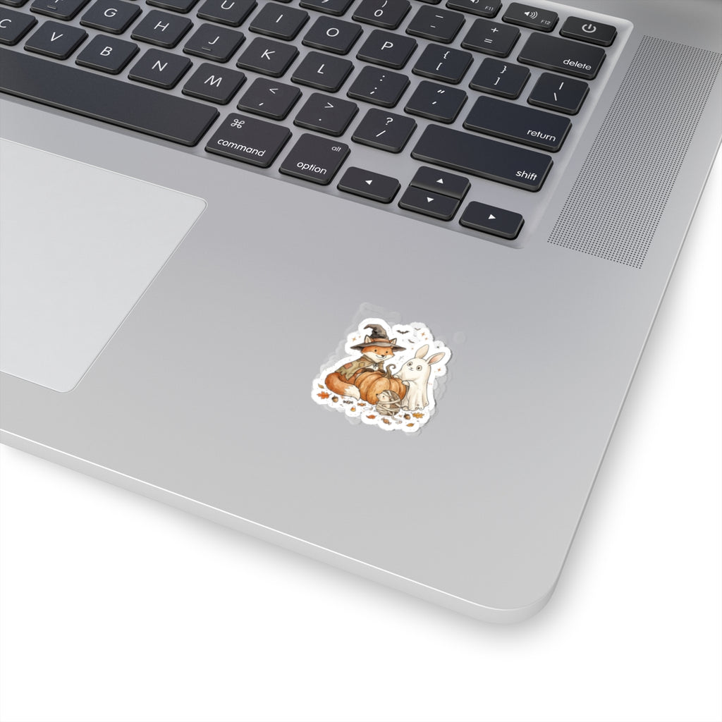 Halloween Fox & Ghost Bunny Sticker | Spooky Animals, Pumpkin Halloween Sticker