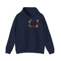 Joyful Autumn Hoodie — Cozy Fall Leaves & Hot Cocoa Graphic Sweatshirt