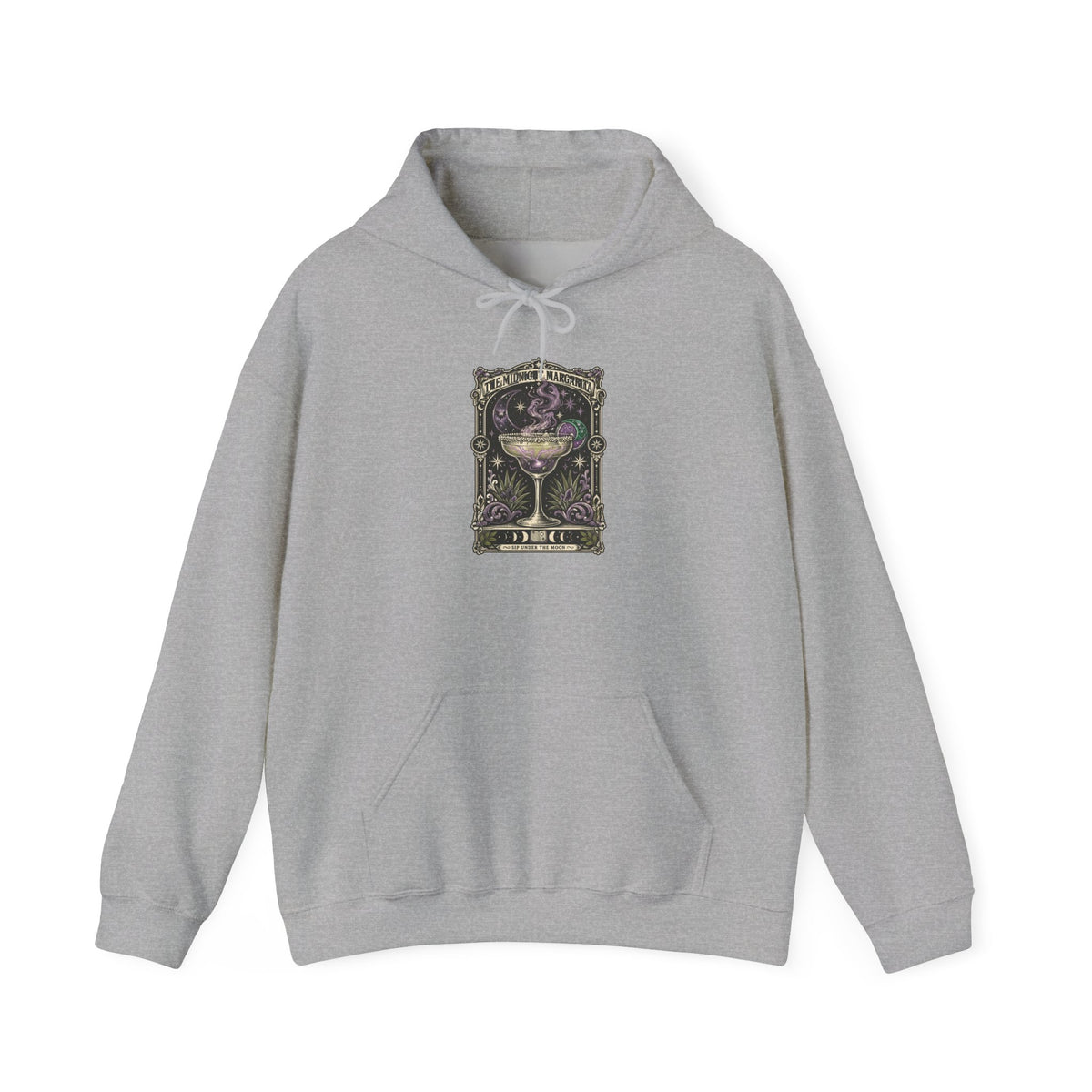Midnight Margarita Tarot Style Hoodie | Cocktail Gothic, Moonlit Baroque