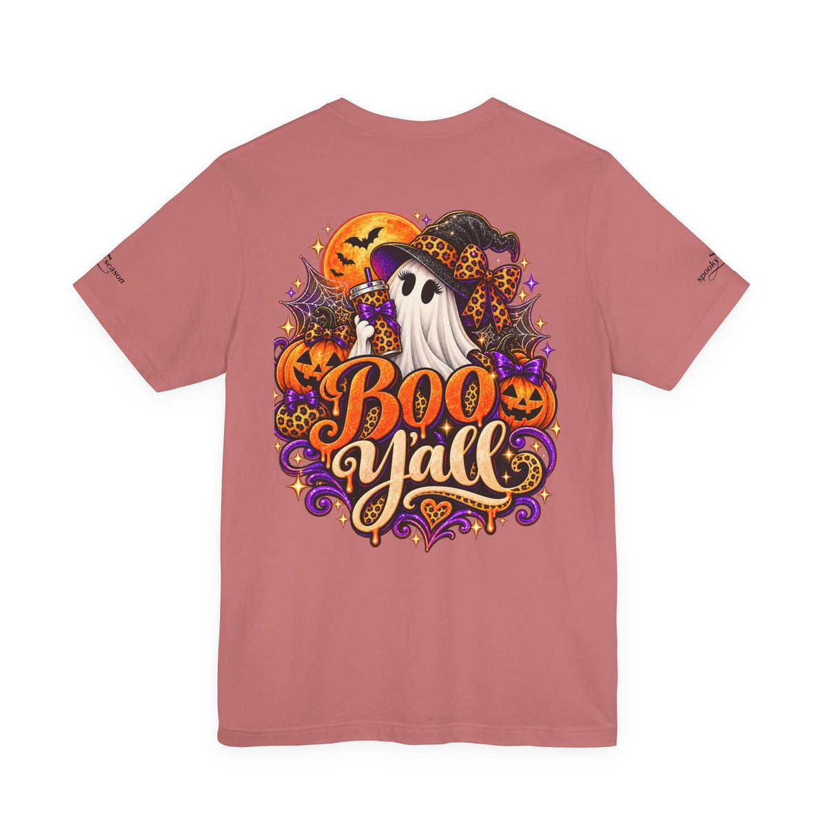 Boo Y’all Halloween Ghost Graphic Tee