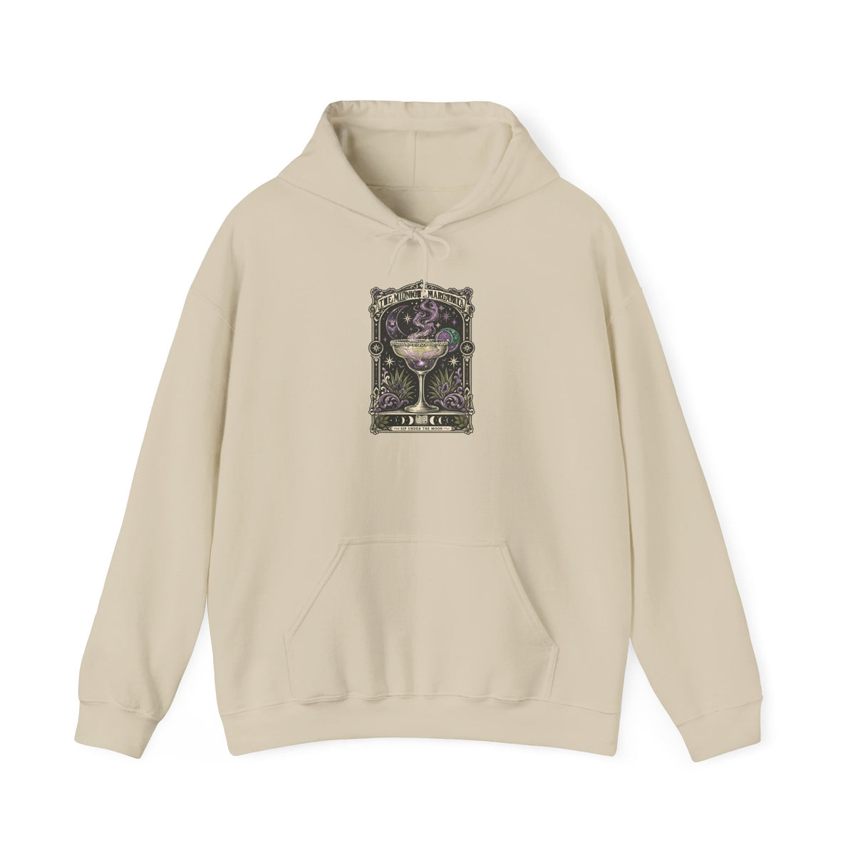 Midnight Margarita Tarot Style Hoodie | Cocktail Gothic, Moonlit Baroque
