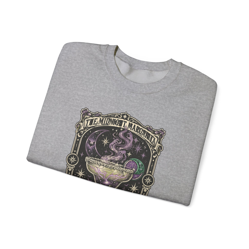 Midnight Margarita Illustration Sweatshirt | Moonlit Cocktail, Mystic Baroque