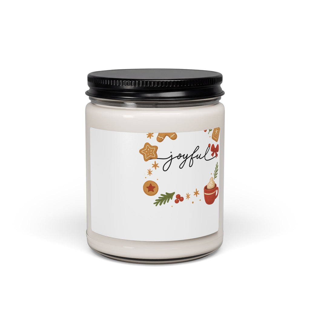 Joyful Holiday Scented Soy Candle — 9oz Christmas Spice Aroma