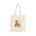 Spooky Animals Pumpkin Witch Fox & Ghost Bunny Tote | Halloween Canvas Tote