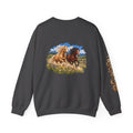 UKW Horse Collection - Palomino & Bay Sweatshirt - Equestrian Logo Crewneck