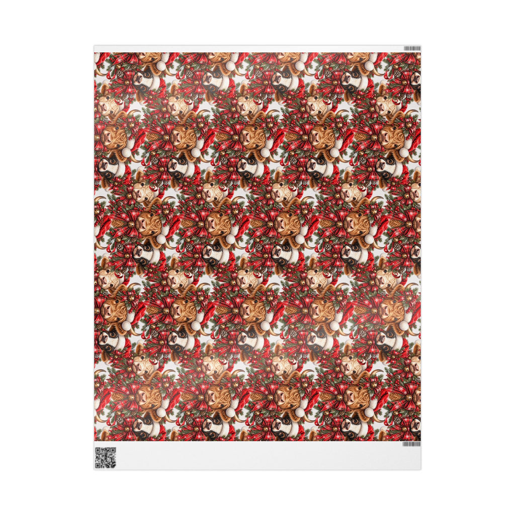Highland Cow Christmas Wrapping Paper