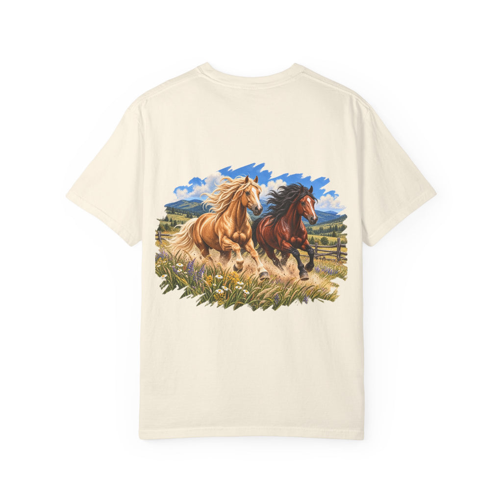 UKW Horse Collection - Running Horses T-Shirt — Majestic Wild Horse Graphic Tee