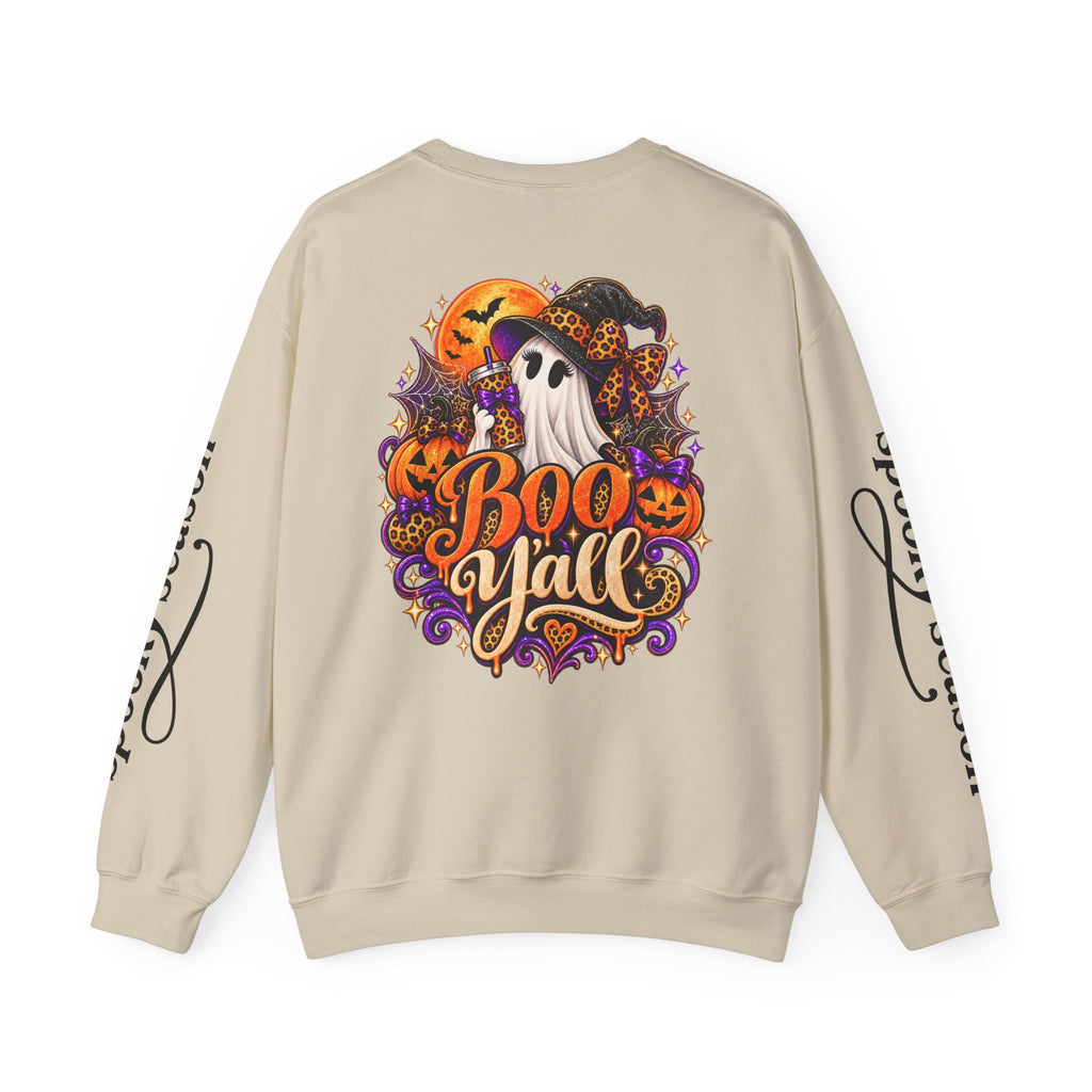 Boo Y’all Halloween Ghost Crewneck Sweatshirt