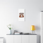 Halloween Highland Cow Ghost Matte Canvas