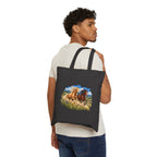 Horse Run Canvas Tote