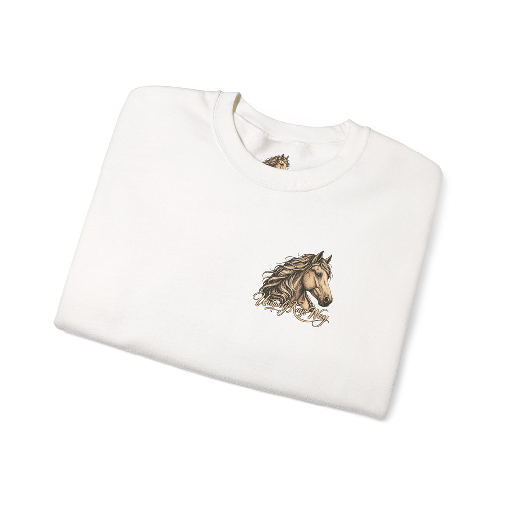 UKW Horse Collection - Palomino & Bay Sweatshirt - Equestrian Logo Crewneck