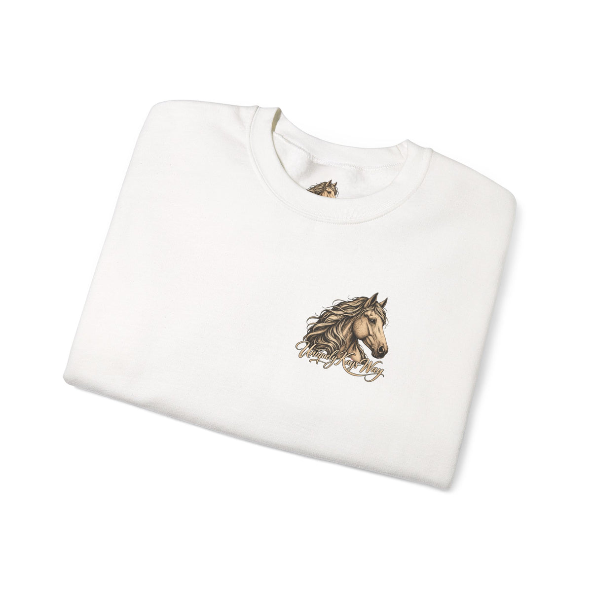 UKW Horse Collection - Palomino & Bay Sweatshirt - Equestrian Logo Crewneck