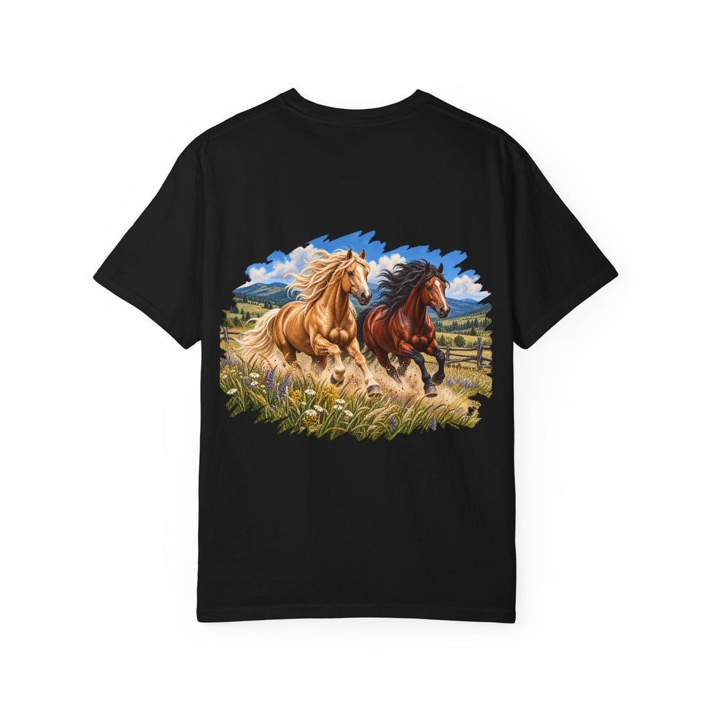 UKW Horse Collection - Running Horses T-Shirt — Majestic Wild Horse Graphic Tee