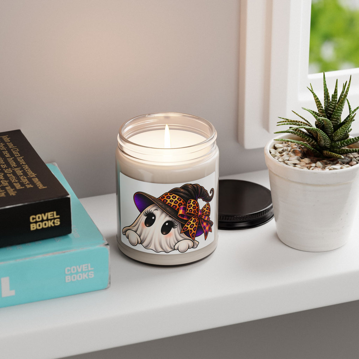 Cute Halloween Ghost Soy Candle