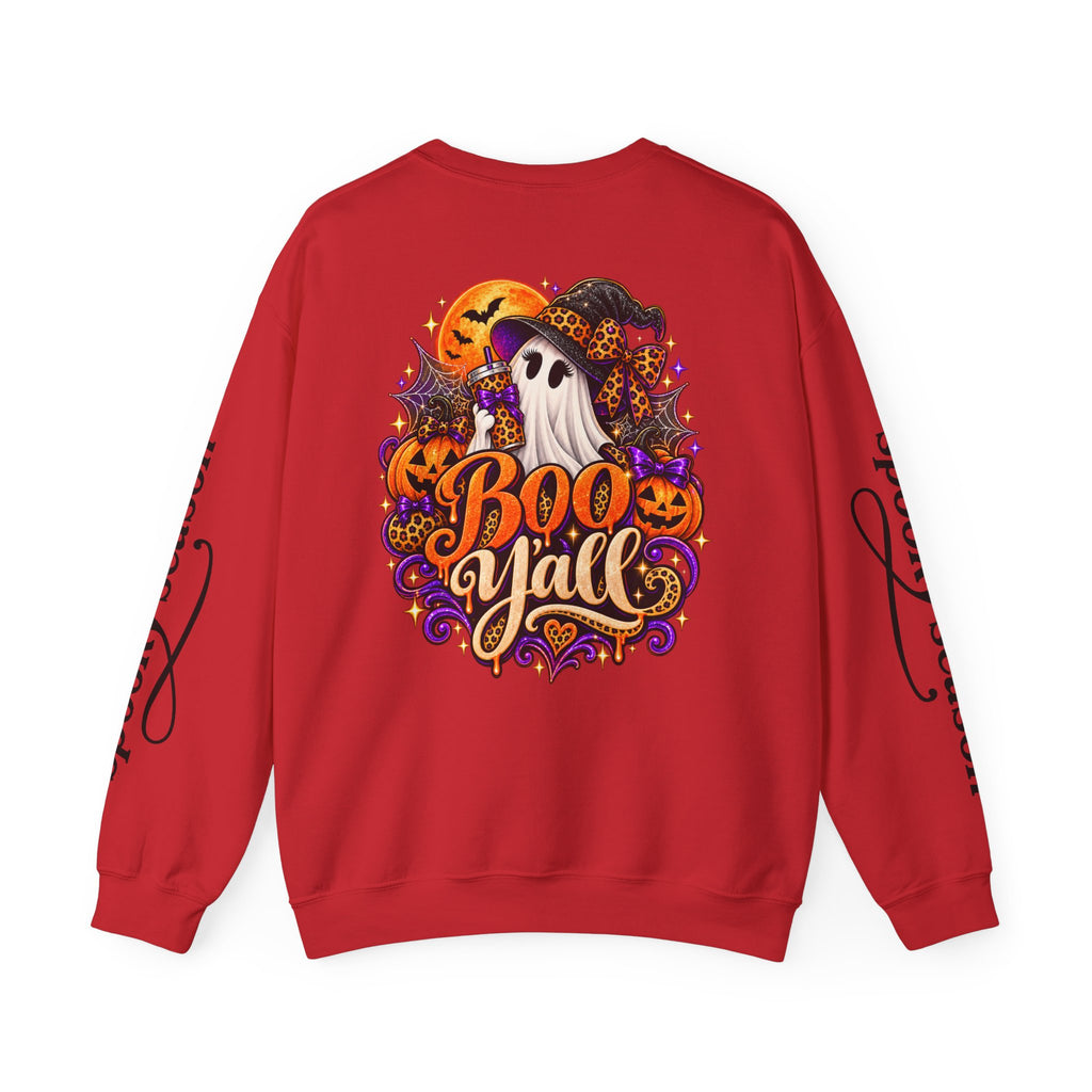 Boo Y’all Halloween Ghost Crewneck Sweatshirt