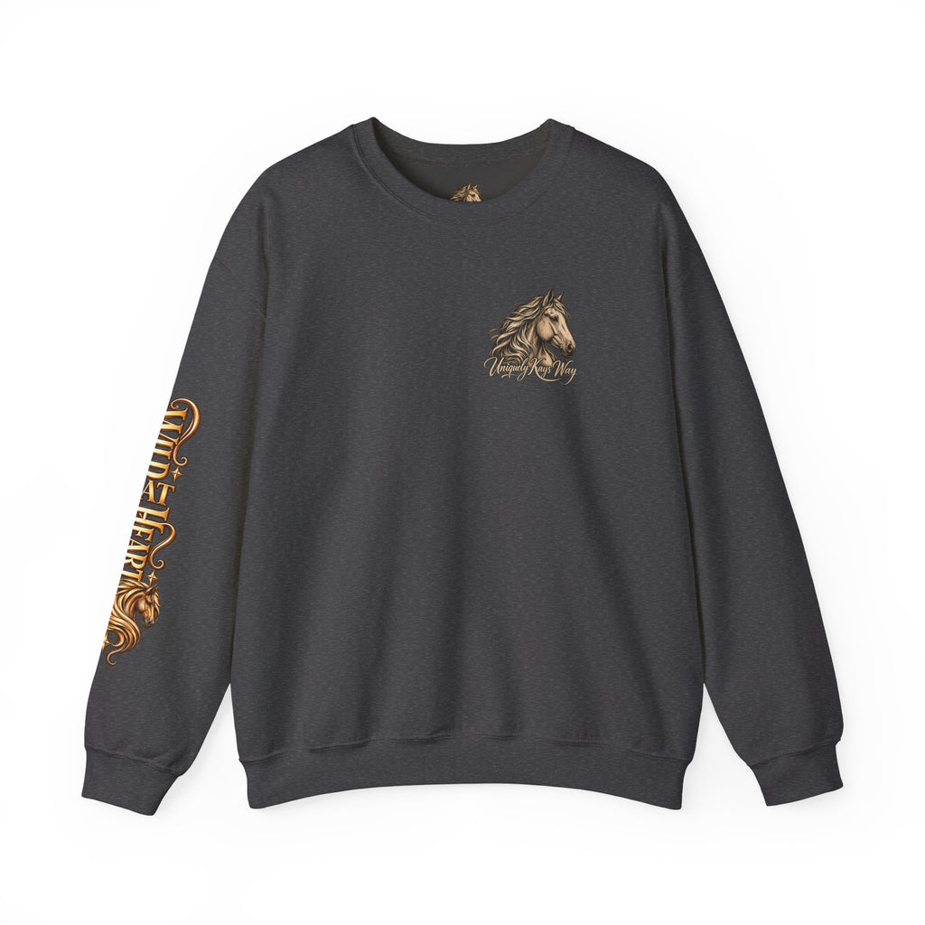 UKW Horse Collection - Palomino & Bay Sweatshirt - Equestrian Logo Crewneck