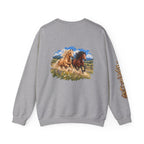 UKW Horse Collection - Palomino & Bay Sweatshirt - Equestrian Logo Crewneck