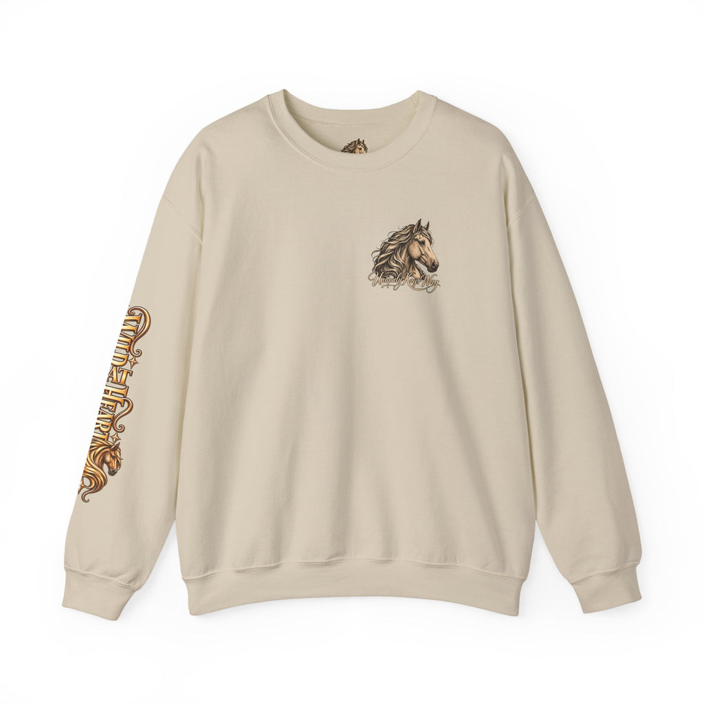 UKW Horse Collection - Palomino & Bay Sweatshirt - Equestrian Logo Crewneck