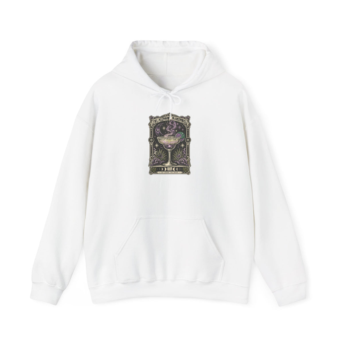 Midnight Margarita Tarot Style Hoodie | Cocktail Gothic, Moonlit Baroque