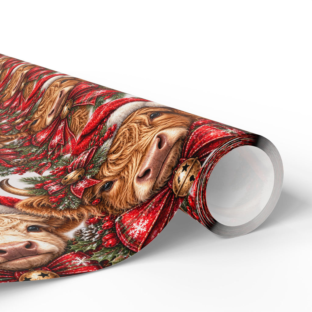 Highland Cow Christmas Wrapping Paper