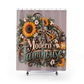 Modern Farmhouse Sunflower Shower Curtain