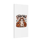 Halloween Highland Cow Ghost Matte Canvas