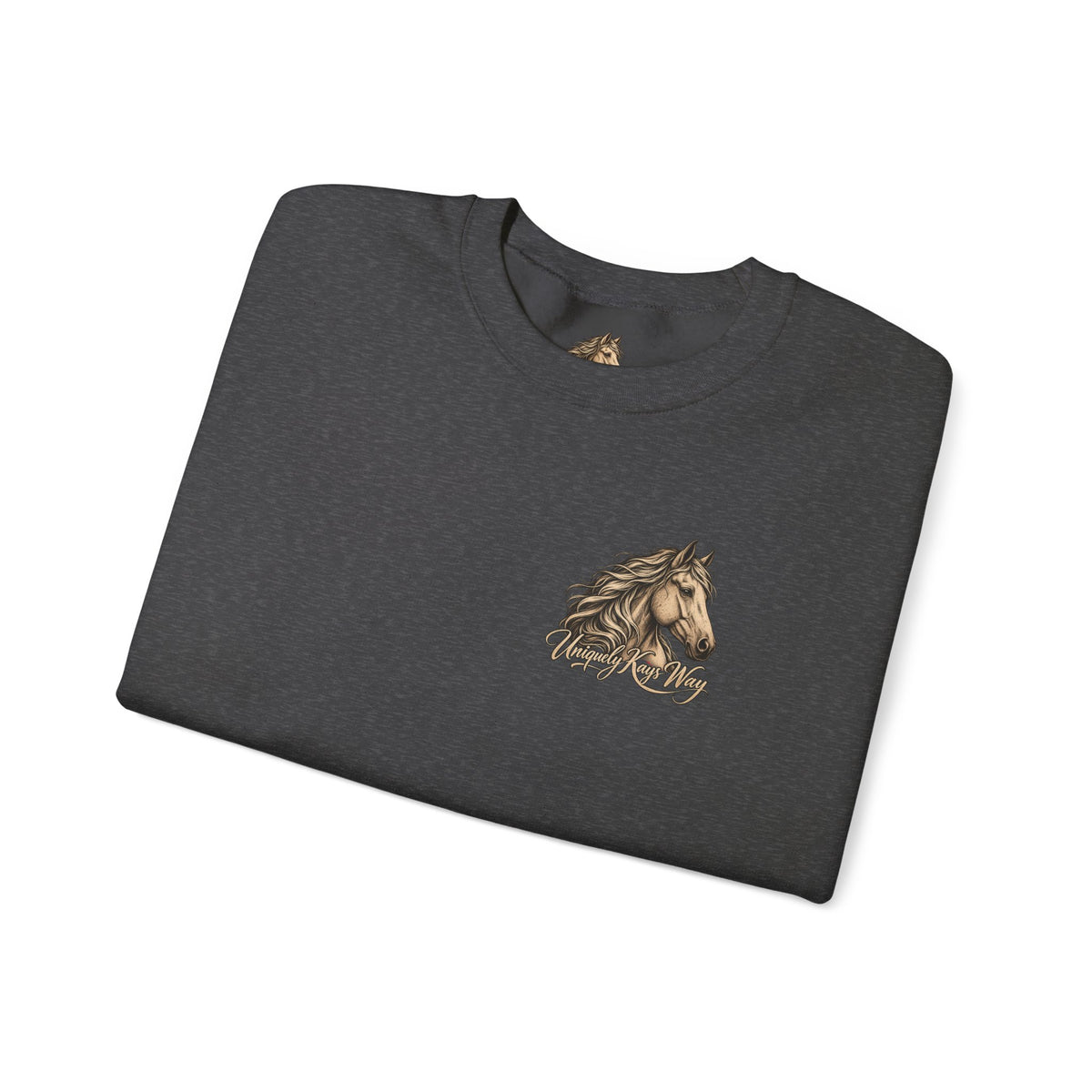 UKW Horse Collection - Palomino & Bay Sweatshirt - Equestrian Logo Crewneck