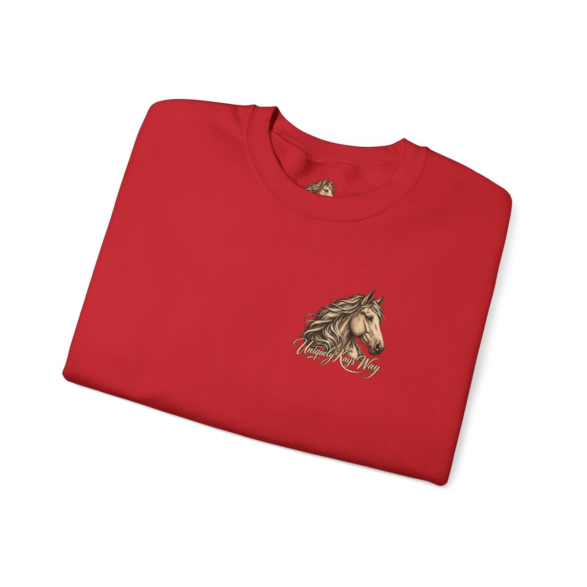 UKW Horse Collection - Palomino & Bay Sweatshirt - Equestrian Logo Crewneck