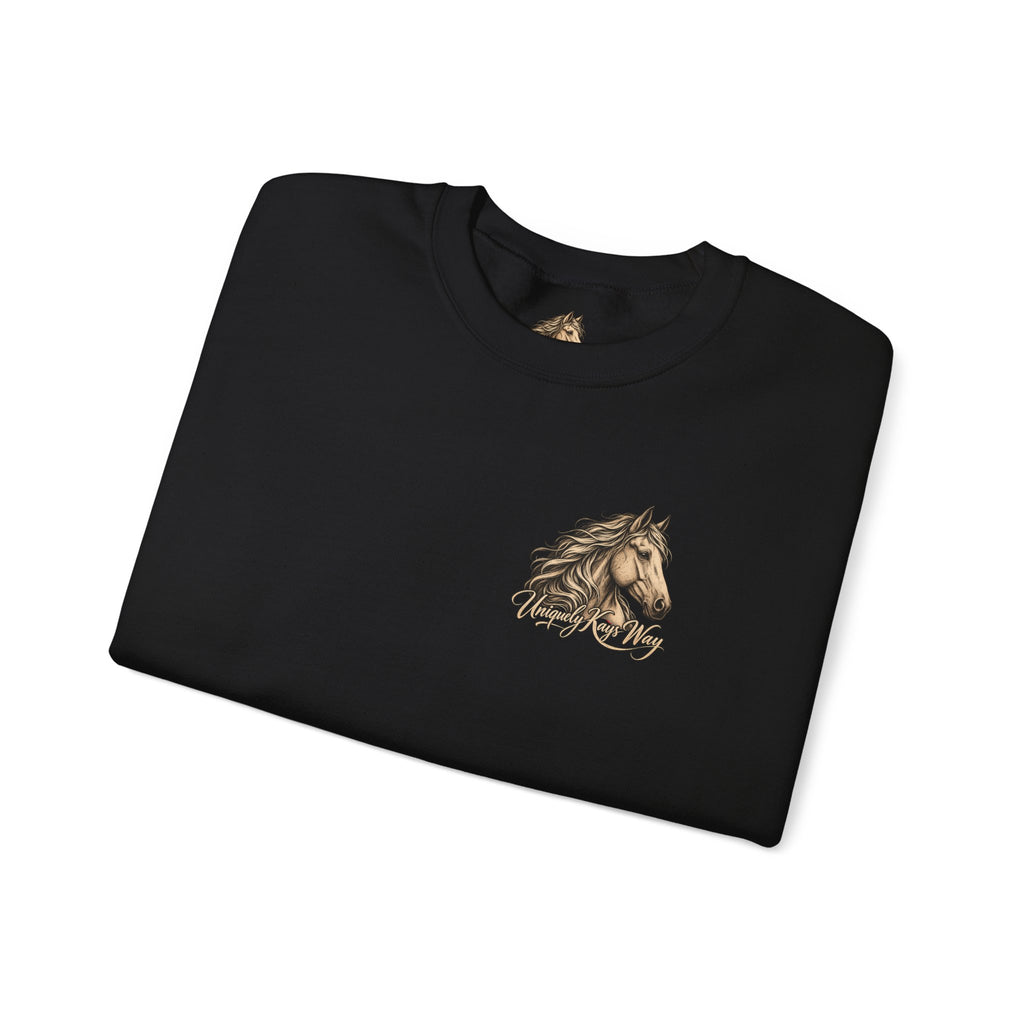 UKW Horse Collection - Palomino & Bay Sweatshirt - Equestrian Logo Crewneck