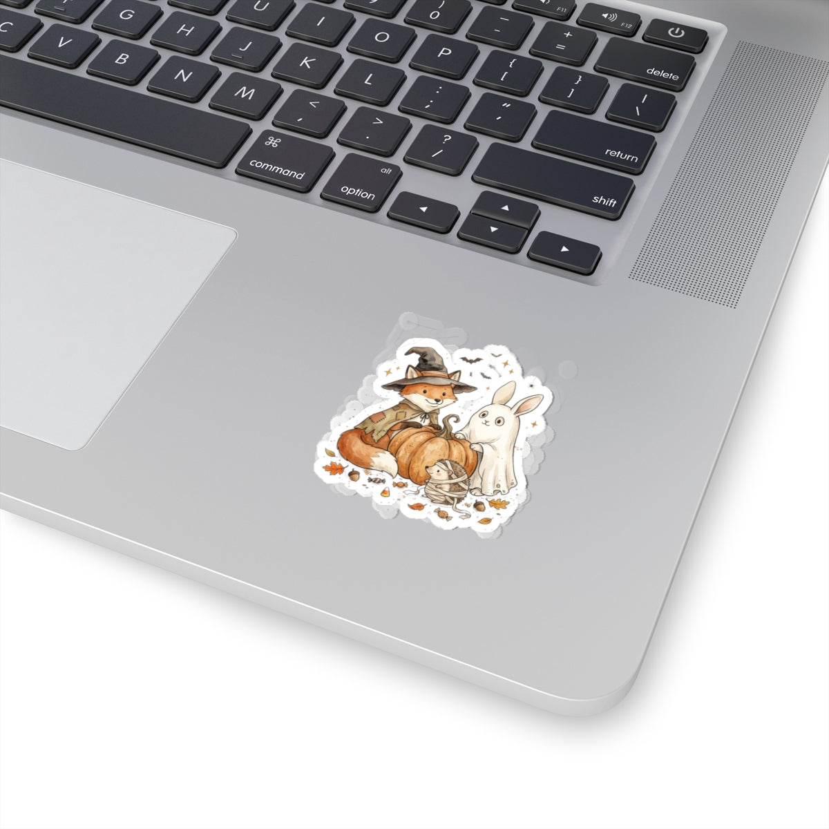 Halloween Fox & Ghost Bunny Sticker | Spooky Animals, Pumpkin Halloween Sticker