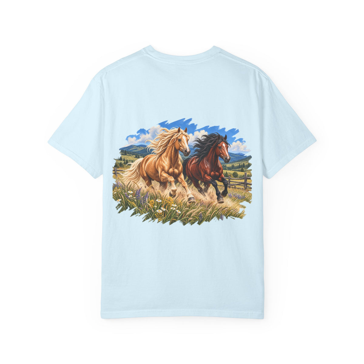 UKW Horse Collection - Running Horses T-Shirt — Majestic Wild Horse Graphic Tee