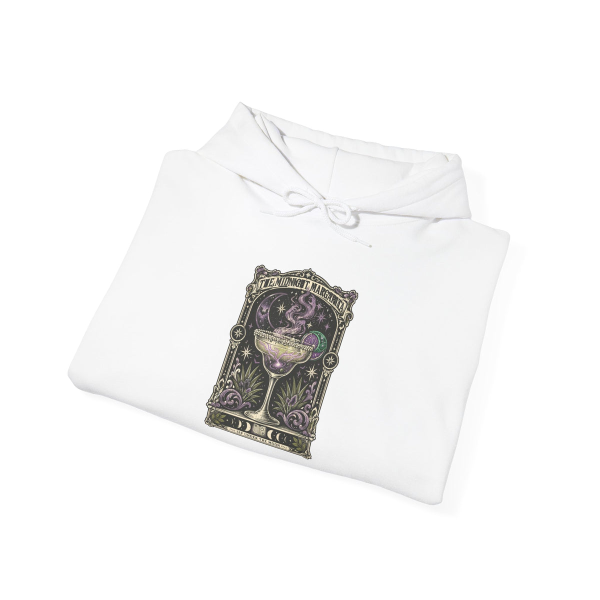 Midnight Margarita Tarot Style Hoodie | Cocktail Gothic, Moonlit Baroque