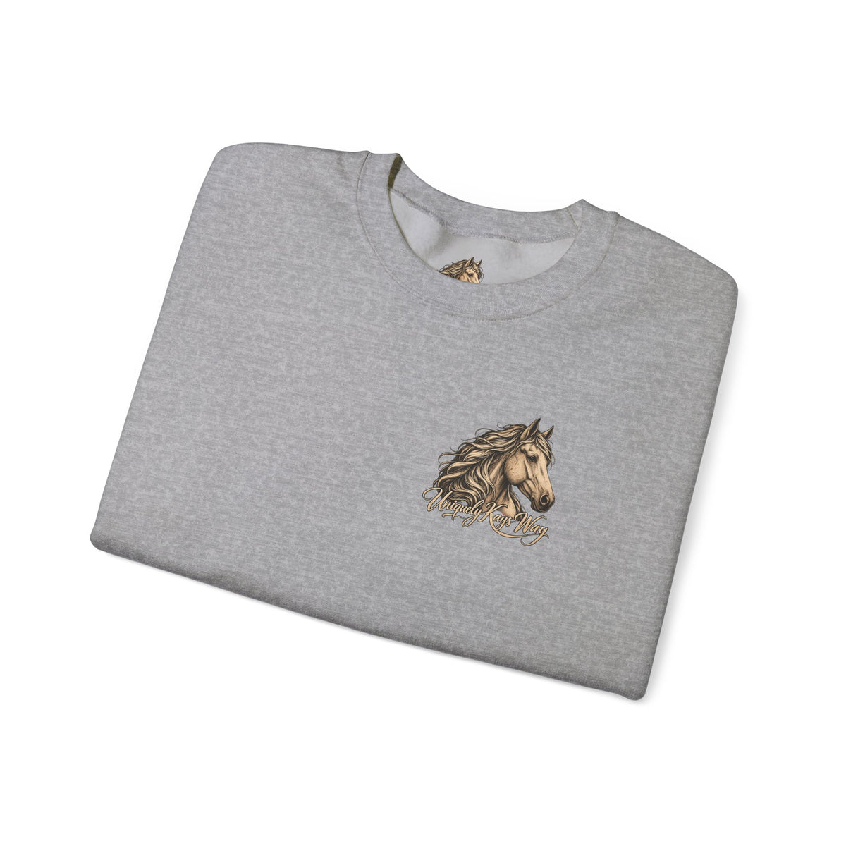 UKW Horse Collection - Palomino & Bay Sweatshirt - Equestrian Logo Crewneck