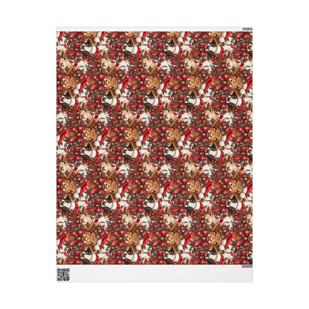 Highland Cow Christmas Wrapping Paper
