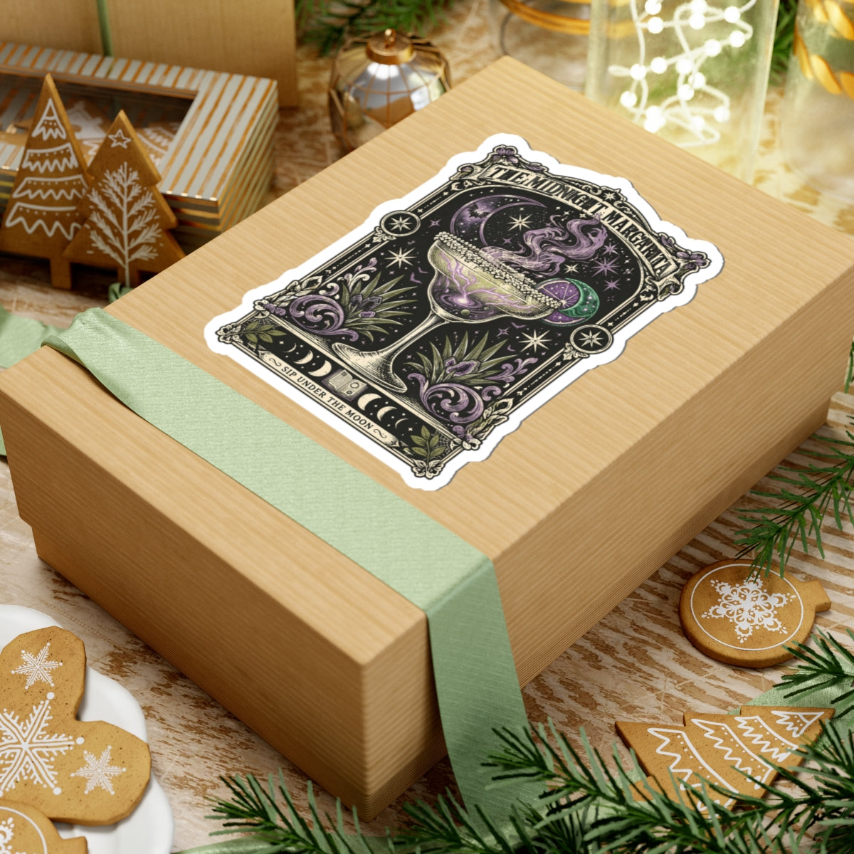 Midnight Margarita Sticker | Witchy Cocktail, Moonlit Aesthetic